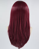 Wine Red Synthetic Lace Front Wig WW672