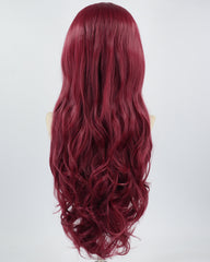 Blonde Highlights Wine Red Synthetic Lace Front Wig WT235
