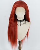 Yaki Red Synthetic Lace Front Wig WW1059