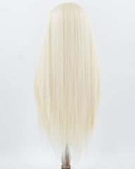 Platinum Blonde Yaki Synthetic Lace Front Wig WW1033