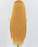 Golden Blonde Long Straight Synthetic Lace Front Wig WW936