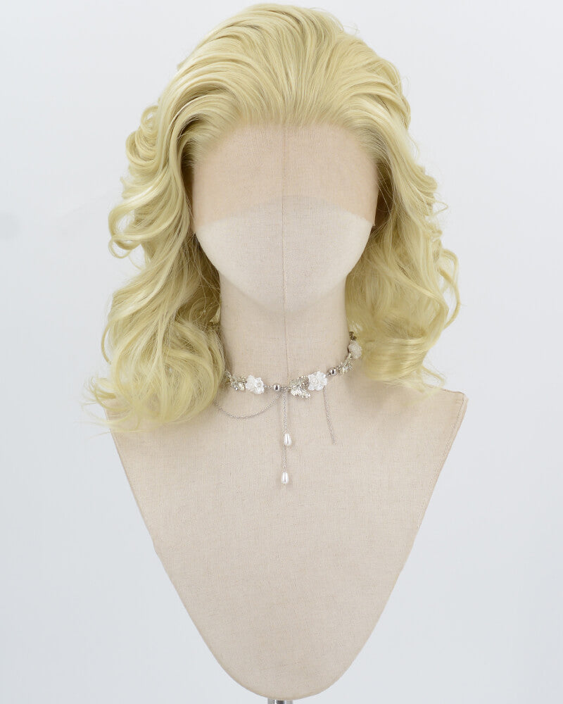 Blonde Wavy Synthetic Lace Front Wig WW999