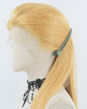 Yellow Blonde Straight Synthetic Lace Front Men's Wig MW060