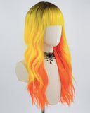 Ombre Yellow Orange Synthetic Wig HW308