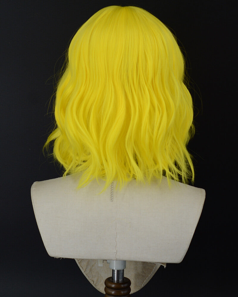 Yellow Short Synthetic Wig HW894