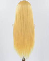 Yellow Long Straight Synthetic Lace Front Wig WW808