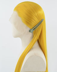 Golden Yellow Synthetic Lace Front Wig WW860