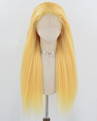 Yellow Yaki Synthetic Lace Front Wig WW978