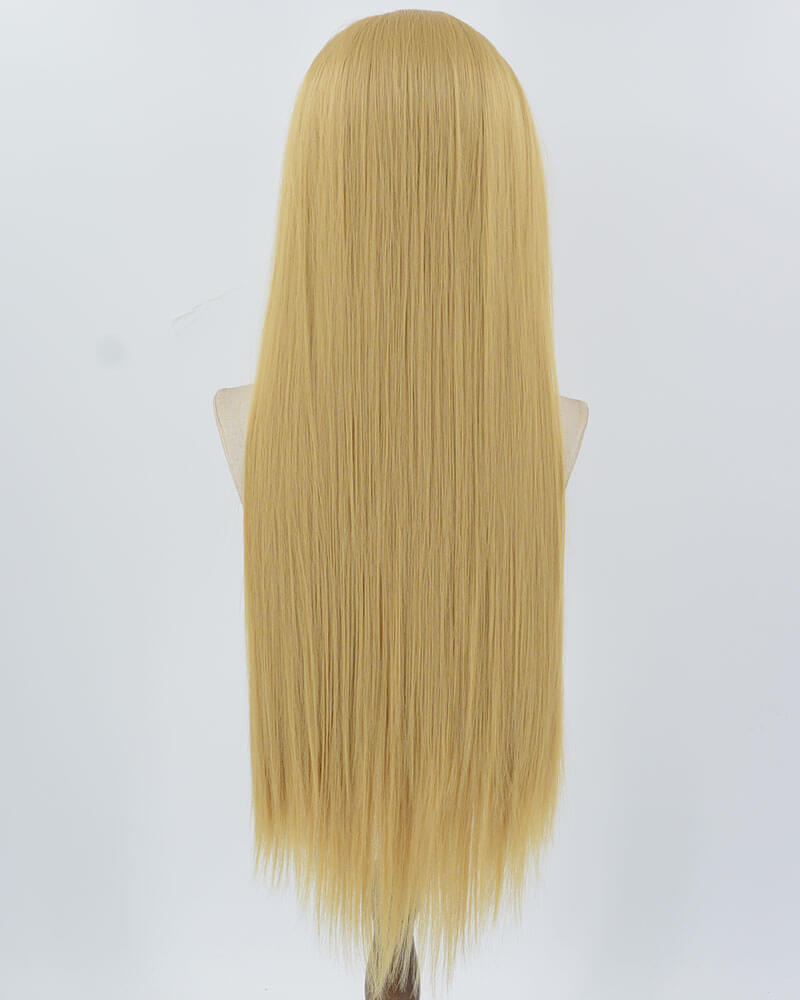 Yellow Blonde Synthetic Lace Front Wig WW871