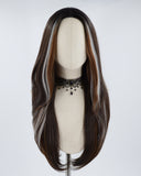 New Mixed Brown Synthetic Wig HW230
