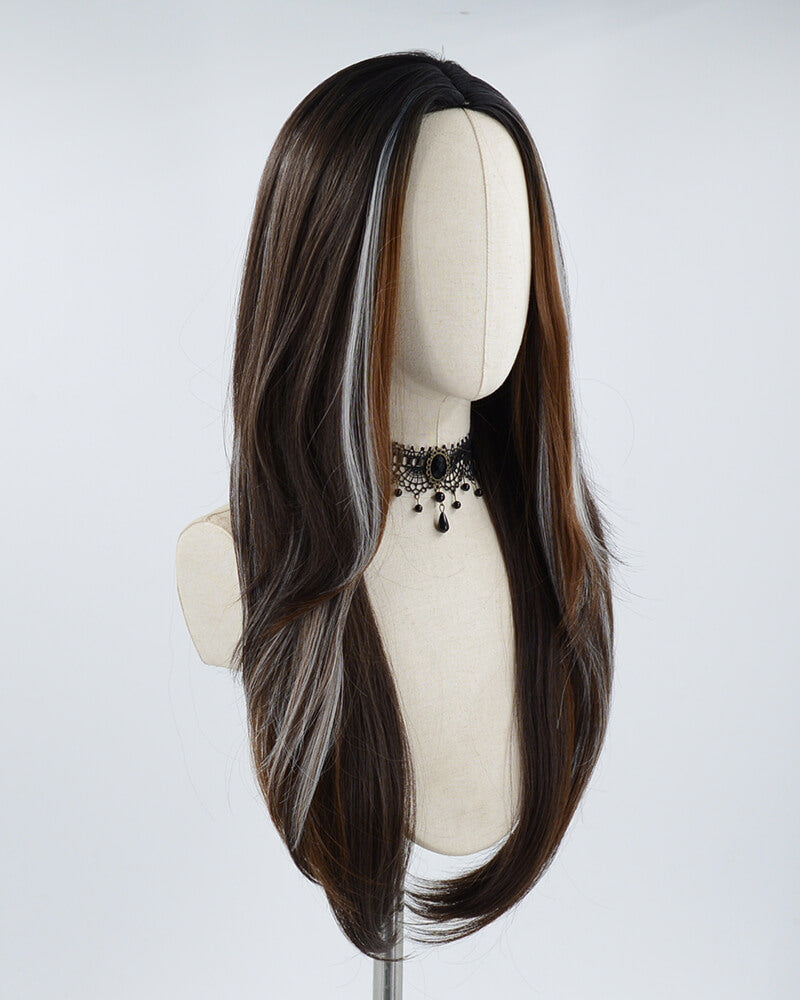 New Mixed Brown Synthetic Wig HW230