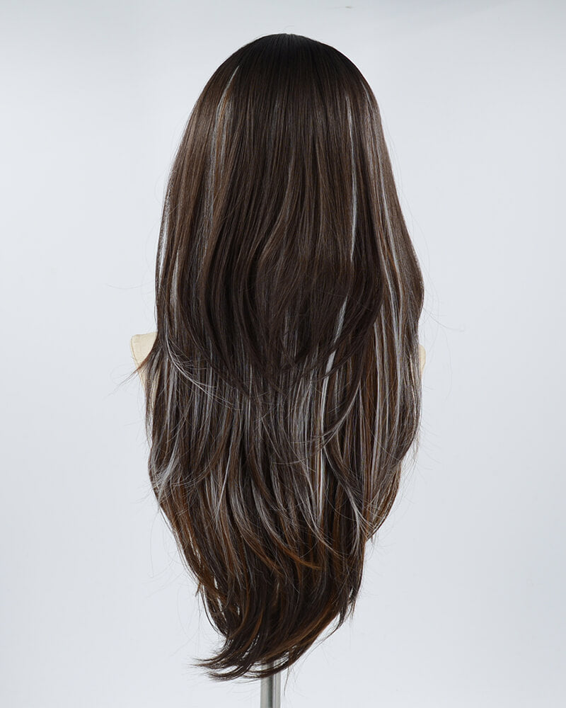 New Mixed Brown Synthetic Wig HW230
