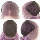 New Purple Synthetic Lace Front Wig cap