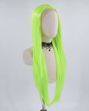 Neon Green Synthetic Lace Front Wig WT219
