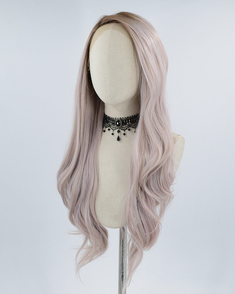 New Ombre Pink Synthetic Lace Front Wig WT100