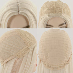 Brown Curly Wefted Cap Synthetic Wig HH003