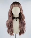 Ombre Pink Wavy Synthetic Wig HW075
