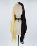Half Black Half 613 Synthetic Lace Front Wig WW370