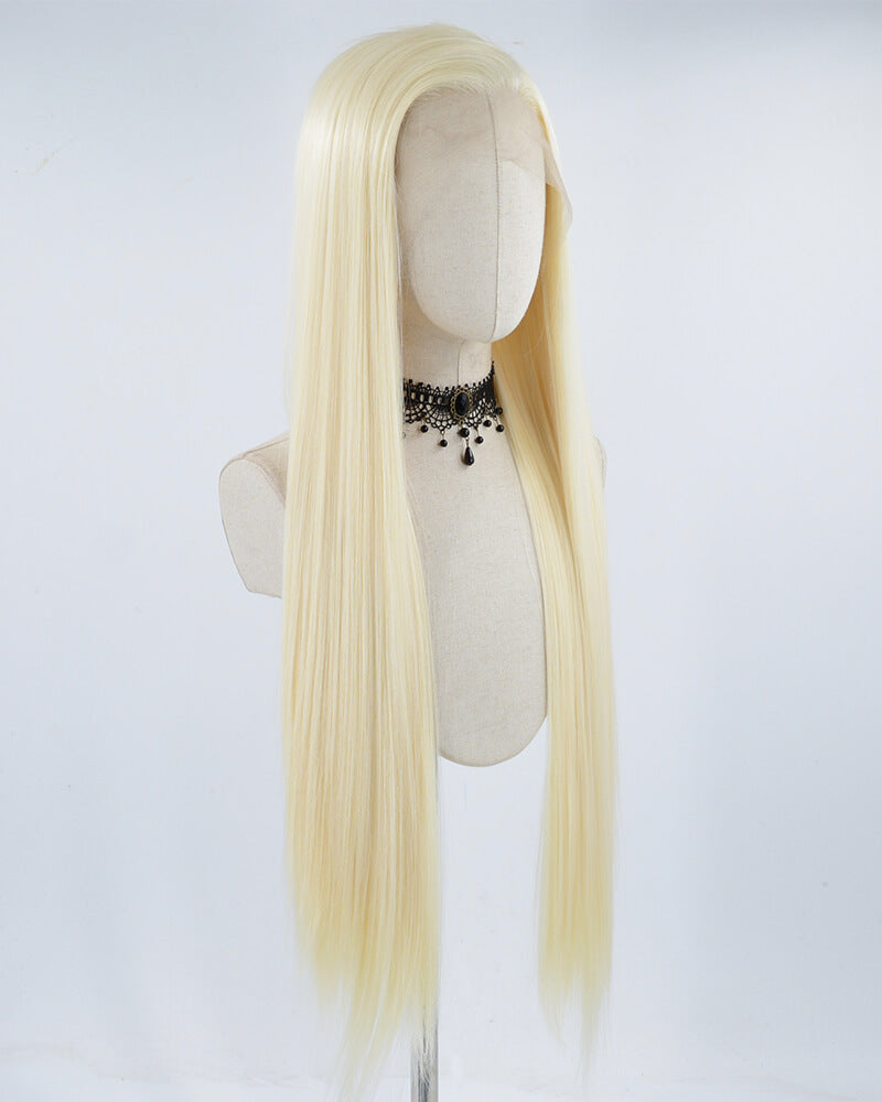 30 Inch Blonde 613 Synthetic Lace Front Wig WW326