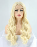 613 Blonde Wavy Synthetic Lace Front Wig WW160