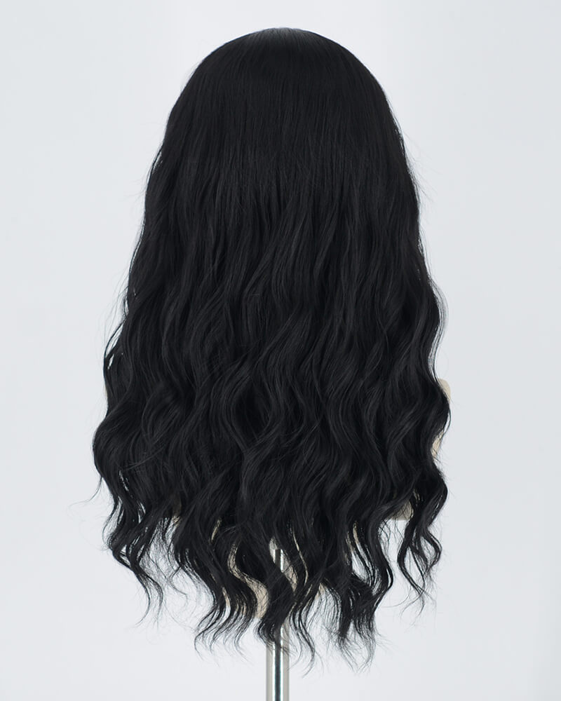 Curly Black Synthetic lace Front Wig WW298