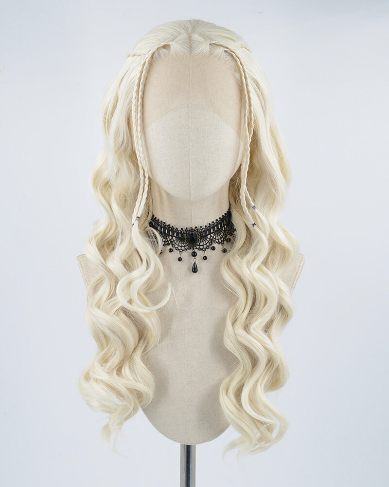 Blonde Cosplay Synthetic Lace Front Wig WW308
