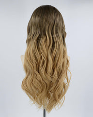 Black Ombre Brown Synthetic Lace Front Wig WW412