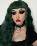 Green Curly Synthetic Wig HW089