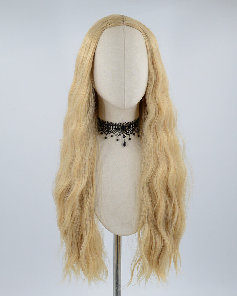 Brown Curly Wefted Cap Synthetic Wig HH003
