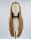 Mixed Brown Wefted Cap Synthetic Wig HH025