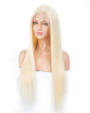 13*4 Blonde 613 Human Hair Wig Silky Straight HT003