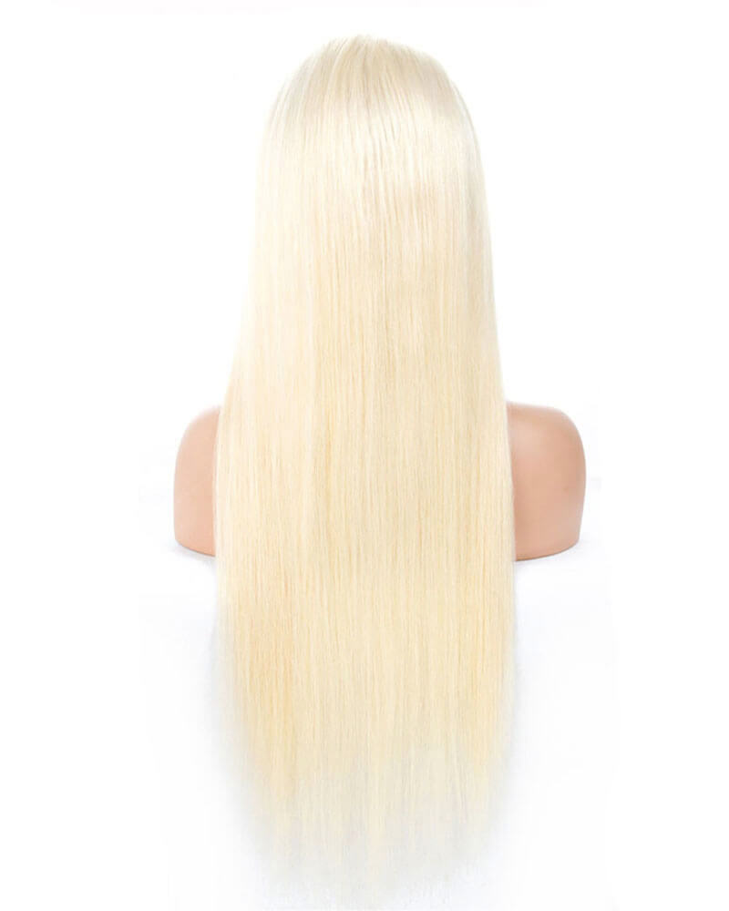 13*4 Blonde 613 Human Hair Wig Silky Straight HT003