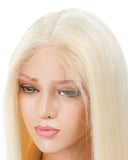 13*4 Blonde 613 Human Hair Wig Silky Straight HT003