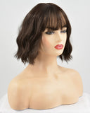 Natural Black Short Hard Front Wig HW006