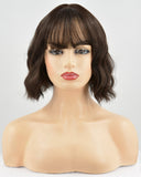 Natural Black Short Hard Front Wig HW006