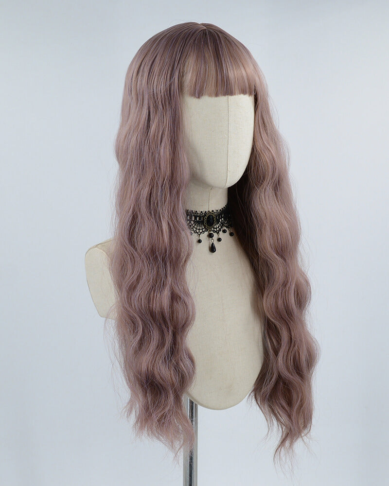 Mixed Pink Hard Front Wig HW022