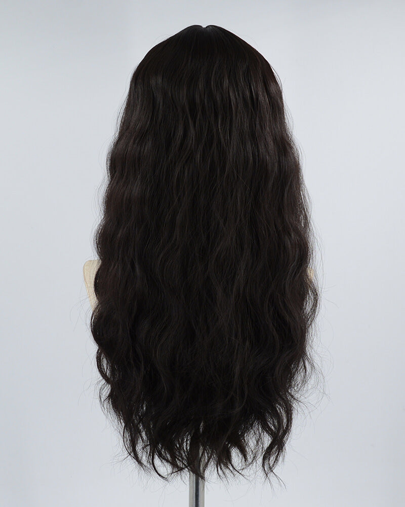 Black Hard Front Wig HW023