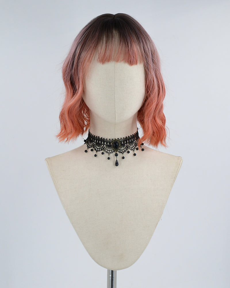 Orange Hard Front Wig HW026