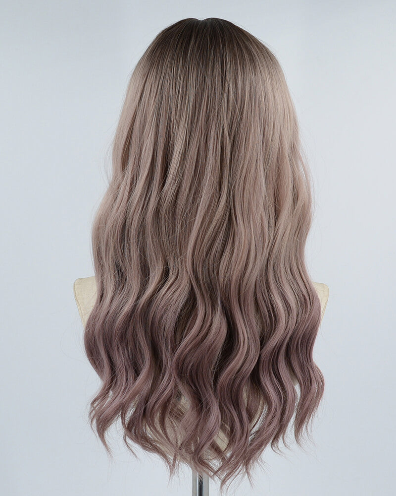 Ombre Pink Hard Front Wig HW031