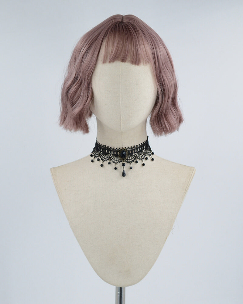 Pink Wavy Hard Front Wig HW035