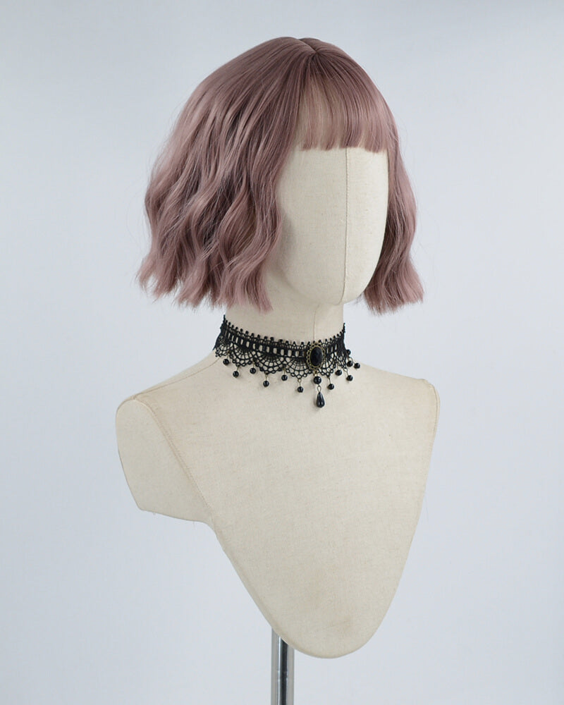 Pink Wavy Hard Front Wig HW035