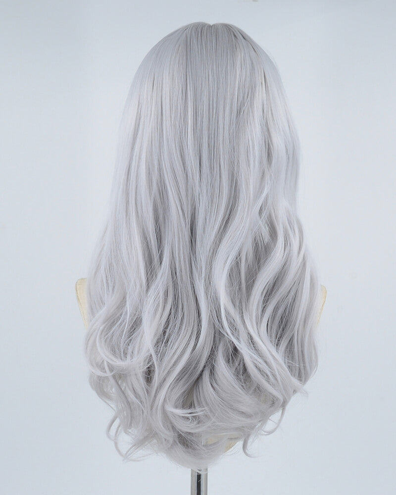 Grey Hard Front Wigs HW056