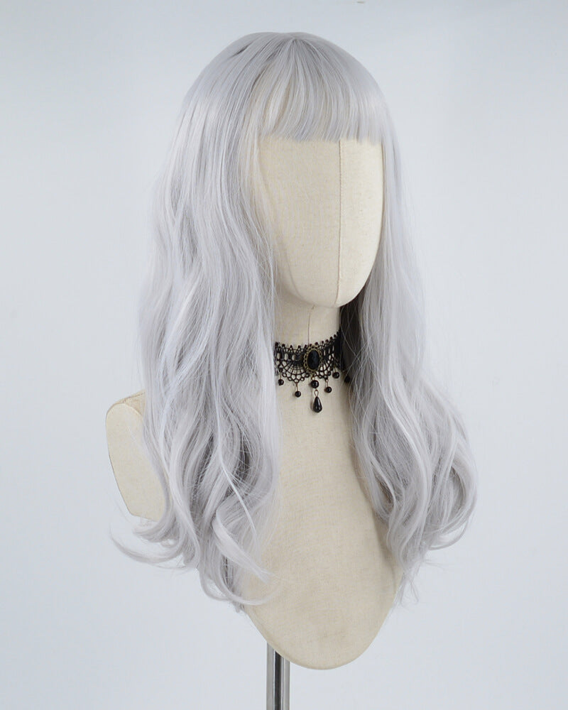 Grey Hard Front Wigs HW056