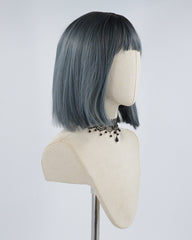 Blue Short Straight Hard Front Wig HW067