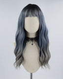 Ombre Blue Hard Front Wig HW066