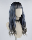 Ombre Blue Hard Front Wig HW066
