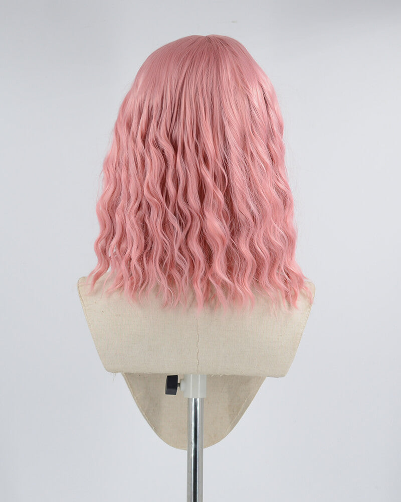 Pink Wavy Hard Front Wig HW080