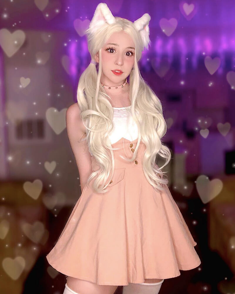 Platinum Blonde Synthetic Lace Front Wigs  WT012