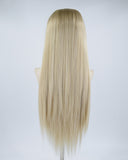Long Ombre Blonde Synthetic Lace Front Wig WT019
