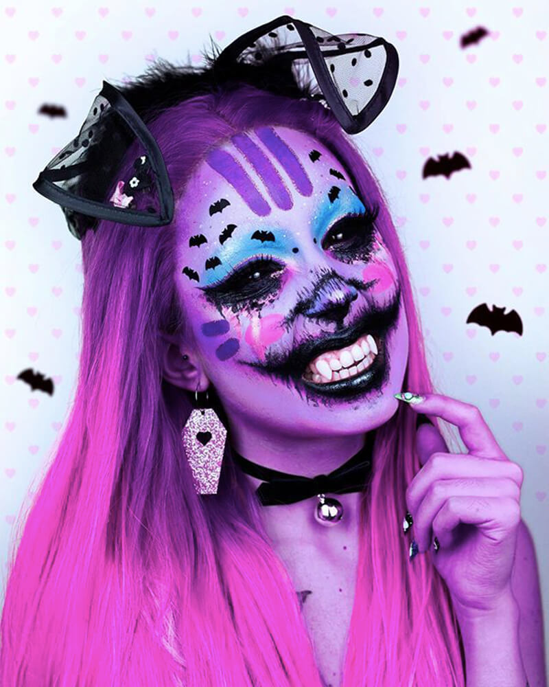 Purple Pink Synthetic Lace Front Wig WT035